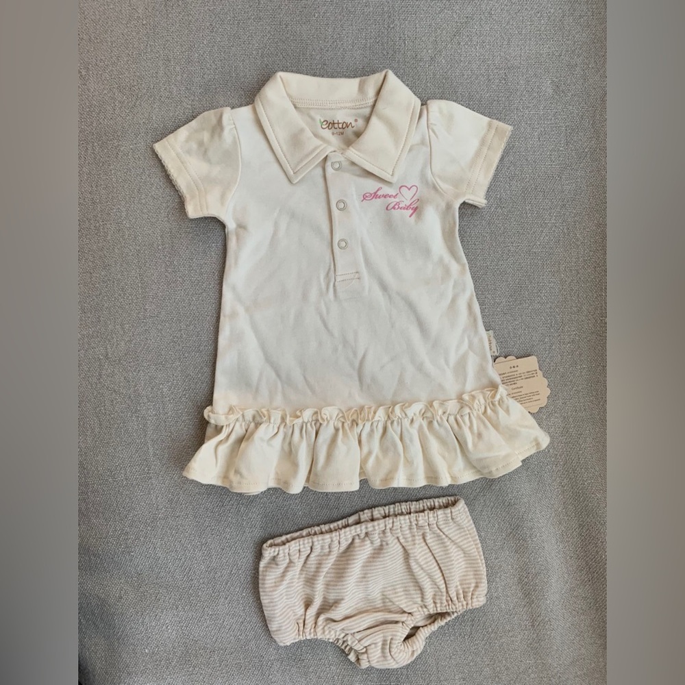 Eotton Certified Organic Cotton Baby Shirt Dress - Sweet Baby